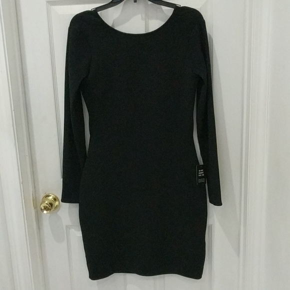 Express Dresses & Skirts - Express Black Mini Bodycon Backless Dress
